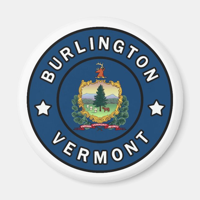 Imán Burlington Vermont (Frente)