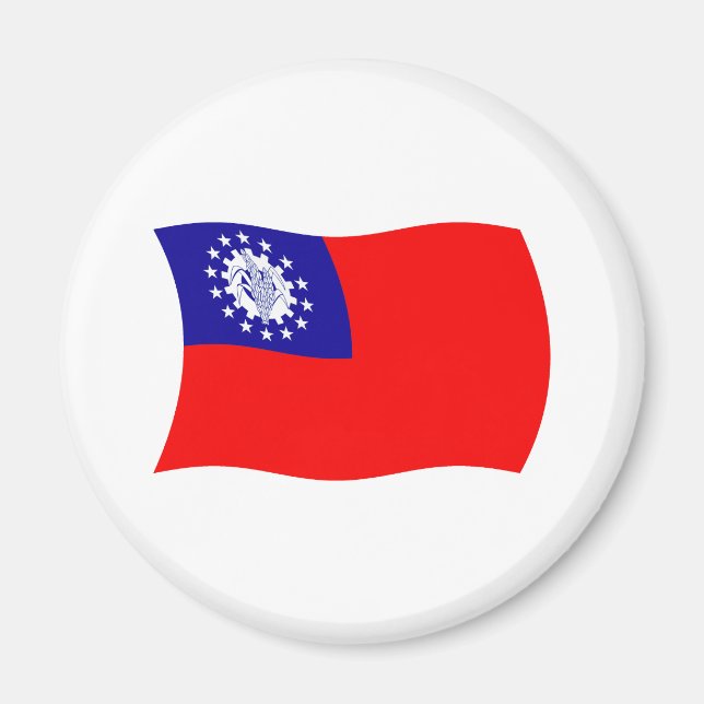 Imán Burma Flag Magnet (Frente)