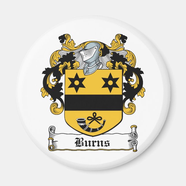 Imán Burns Family Crest (Frente)