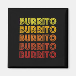 Imán Burritos vintage retro burrito Cinco De Mayo