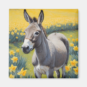 Imán Burro vibrante y folletos amarillos