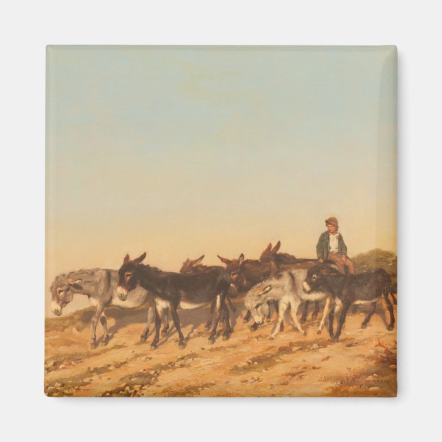 Imán Burros en el sur de Francia (por Eugène Burnand) (Frente)