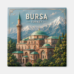 Imán Bursa Turquía Ciudad Otomana Uludag Viaje Cultural