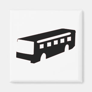 Imán Bus Silhouette