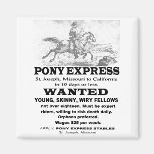 Imán Buscado piloto de Pony Express