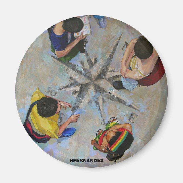 Imán bUSCANDO EL NORTE (Frente)