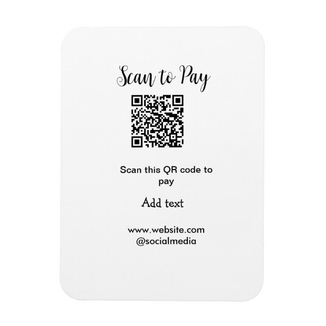 Imán Buscar para pagar el análisis código QR agregar de (Vertical)