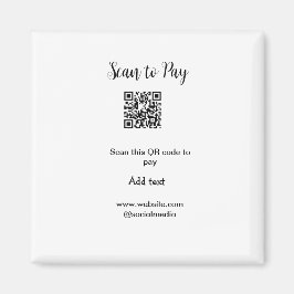 Imán Buscar para pagar el análisis código QR agregar de