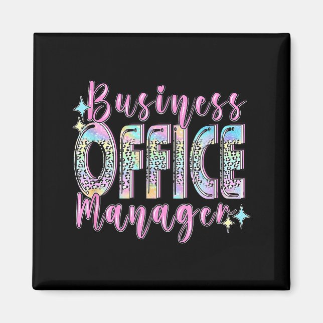 Imán Business Office Manager Funny Front Teamwork Regio (Frente)