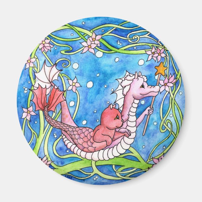 Imán Búsqueda de dragones marinos (Frente)
