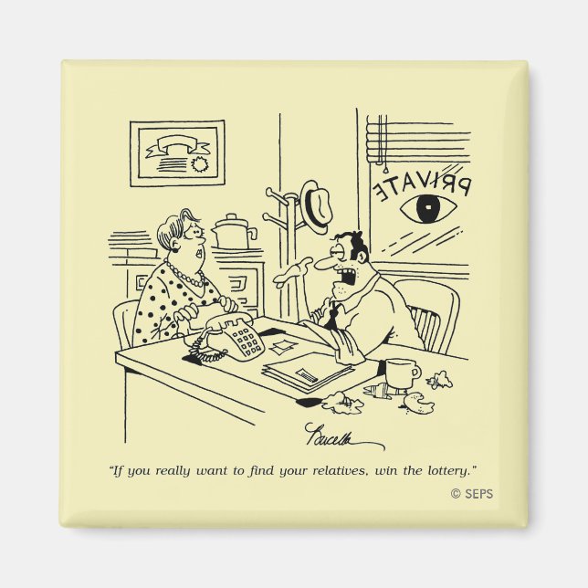 Imán Búsqueda de parientes (Frente)