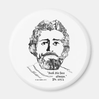 Imán "Busquen Su Cara Siempre". 105:4