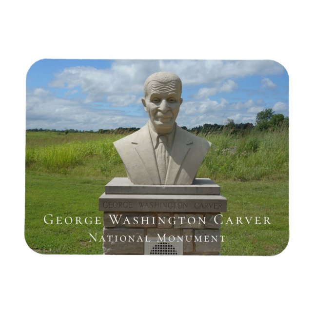 Imán Busto de George Washington Carver, Carver Trail (Horizontal)
