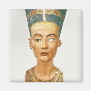Imán Busto de la Reina Nefertiti, vista frontal, desde 