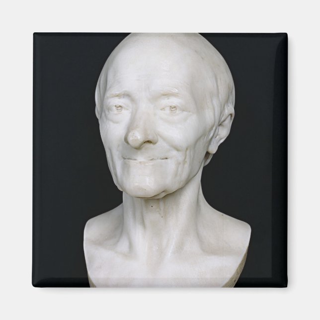 Imán Busto de Voltaire sin su peluca, 1778 (Frente)
