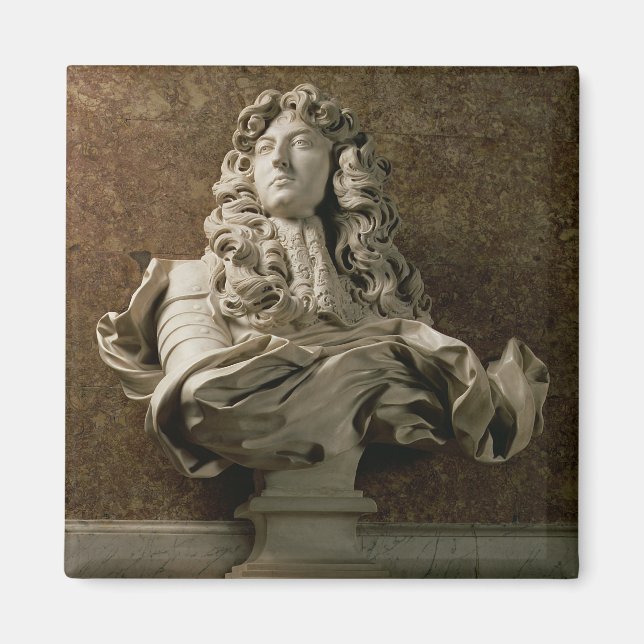 Imán Busto retrato de Luis XIV (1638-1715), 1665, (mar (Frente)
