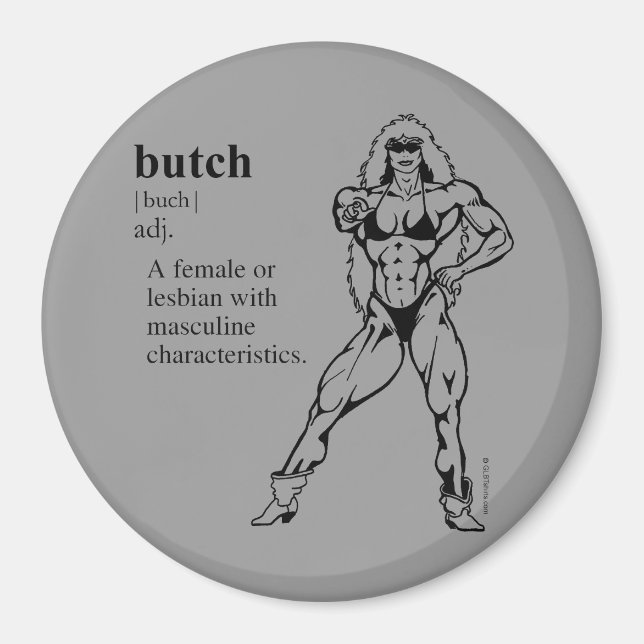 Imán BUTCH (lesbiana) (Frente)