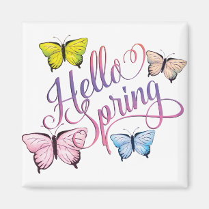 Imán Butfly Hello Spring