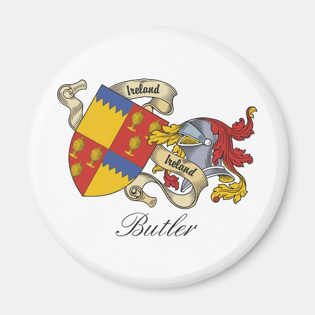 Imán Butler Family Crest (Frente)