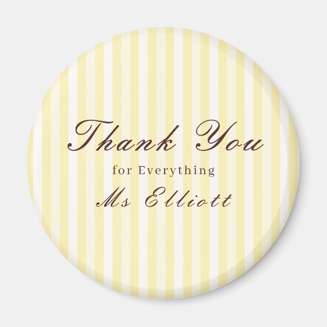 Imán Buttercup - Personalised Thank You Teacher Magnet (Frente)