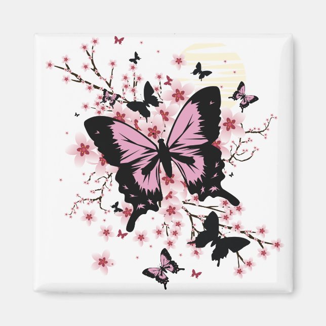 Imán Butterflies Blossom (Frente)