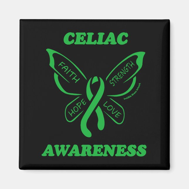 Imán Butterfly/Awareness...Celiac Magnet (Frente)