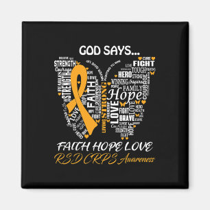 Imán Butterfly Faith Hope Love RSD CRPS Regalos de sens