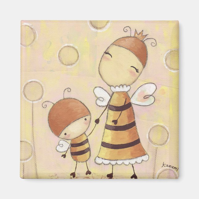 Imán Buz-buz y Mama Magnet (Frente)