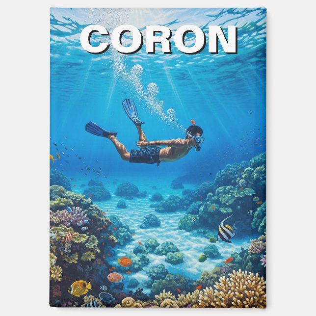 Imán Buzo de Coron Filipinas (Anverso)