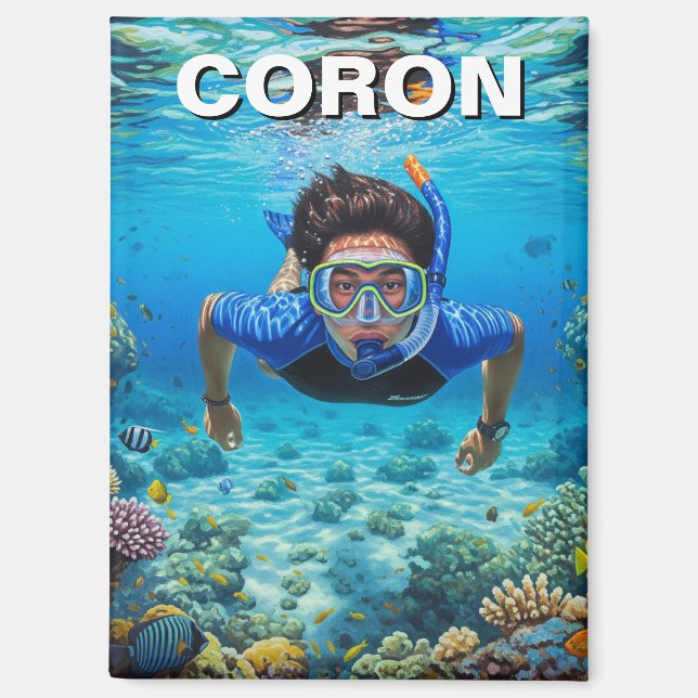 Imán Buzo de Coron Filipinas (Anverso)