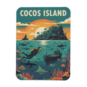 Imán Buzo de la Isla del Coco
