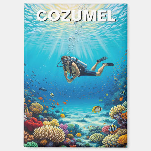 Imán Buzo en Cozumel Viajes México
