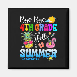 Imán Bye Bye 4º grado Hola profesor de graduación de ve