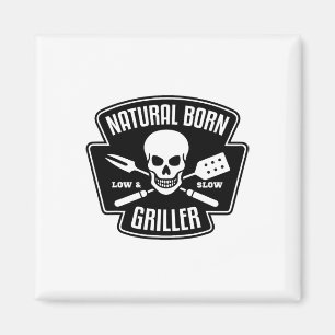 Imán Byrbecue Natural Born Griller Funny Grill Master G