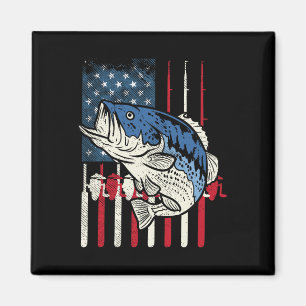 Imán Byss Fish Us Bandera Americana Patriótica Pesca Fi