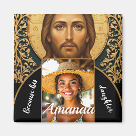 Imán Byzantine Christ Icon - Jesus