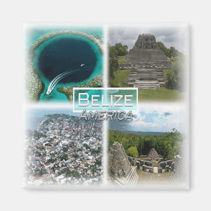 Imán BZ0011 América, Belice, Gran Agujero Azul, Fridge