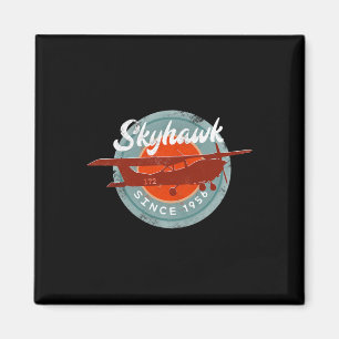 Imán C172 Skyhawk Avión Antiguo Retro Piloto Volador Re