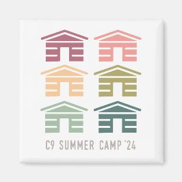 Imán C9 Summer Camp 2024 Cabin Magnet