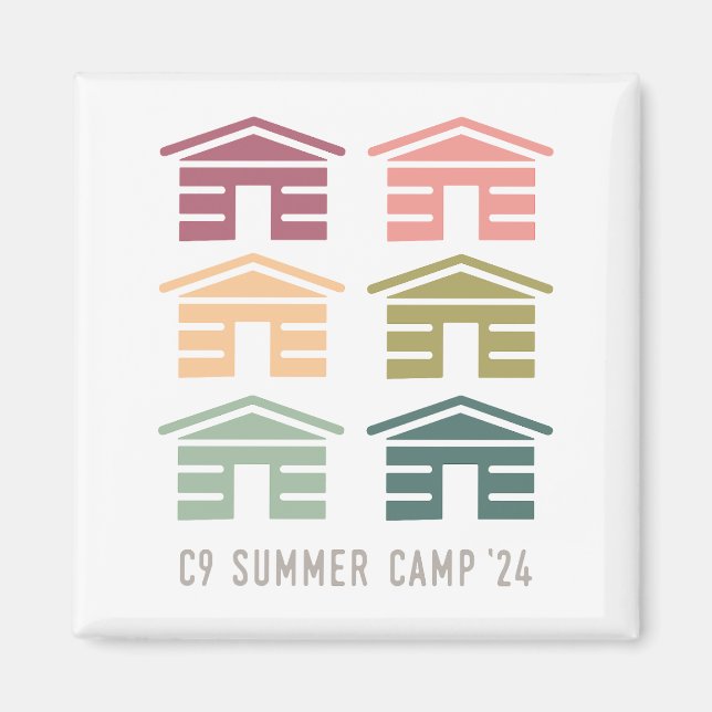 Imán C9 Summer Camp 2024 Cabin Magnet (Frente)