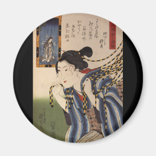 Imán C. de pintura japonesa 1800's