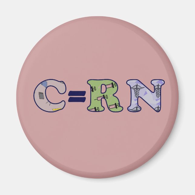 Imán C Magnet de Enfermería Estudiantil (Frente)