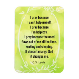 Imán C.S. Lewis Prayer Poem Magnet