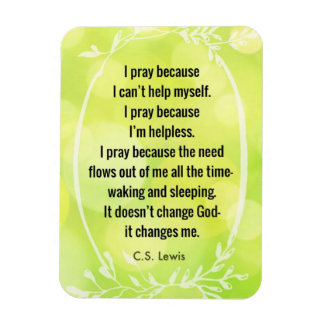 Imán C.S. Lewis Prayer Poem Magnet