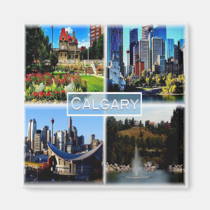 Imán CA Alberta - Calgary - Jardín de la Sangre Azul -