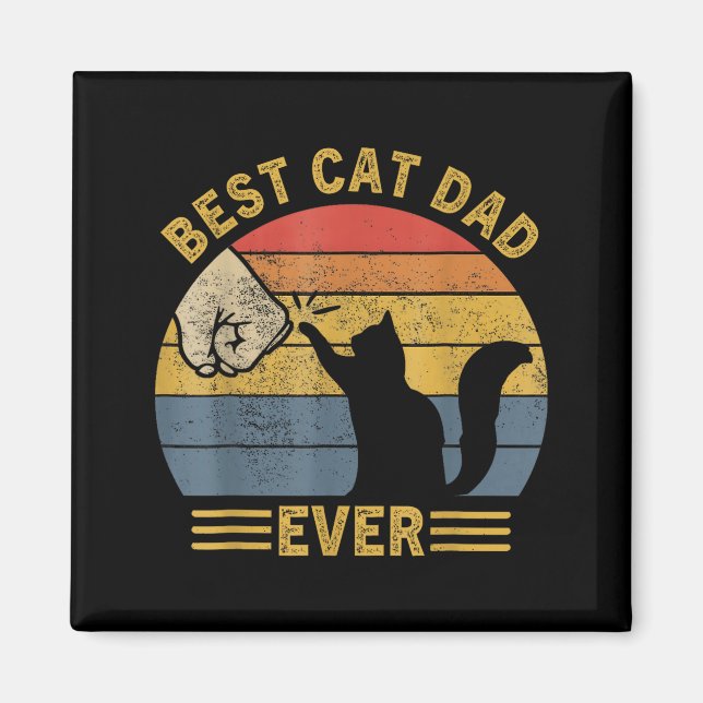 Imán Ca Men Cat Dad Ever Funny Cat Lover Gift  (Frente)