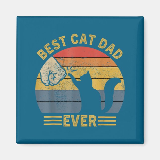 Imán Ca Men Cat Dad Ever Funny Cat Lover Gift  (Frente)