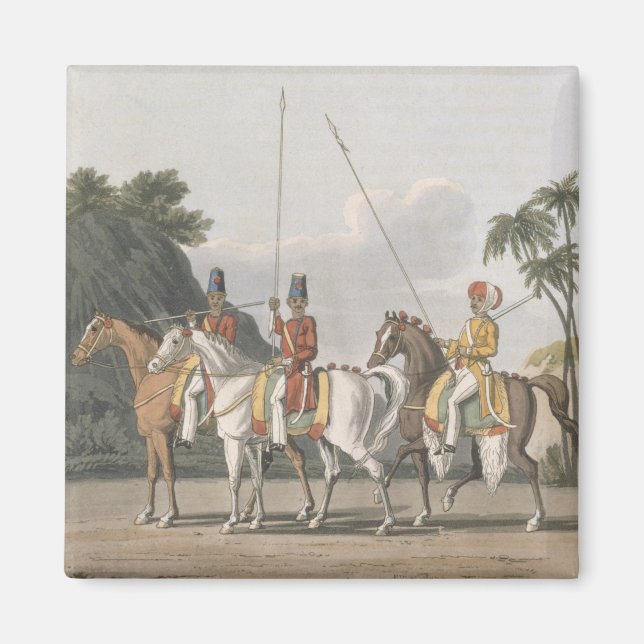Imán Caballería irregular, Ejército de Bengala 1817, pl (Frente)