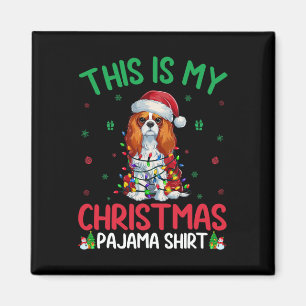 Imán Caballero de navidad feo Rey Charles Spaniel Perro