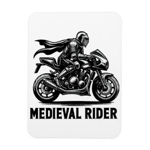 Imán caballero medieval